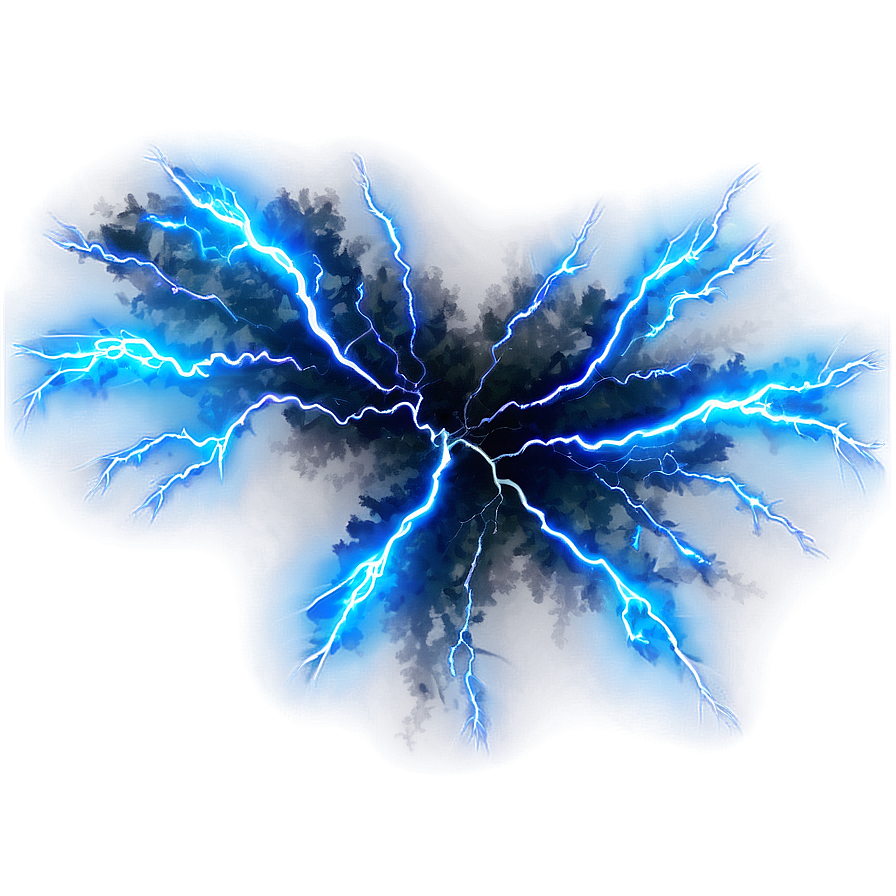 Vibrant Blue Lightning Png 22