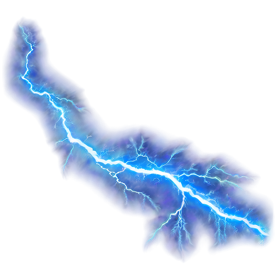 Vibrant Blue Lightning Png 34