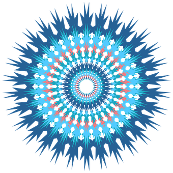 Vibrant_ Blue_ Mandala_ Art