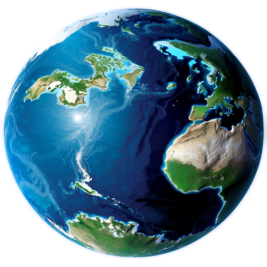 Vibrant Blue Planet Graphic Png 61