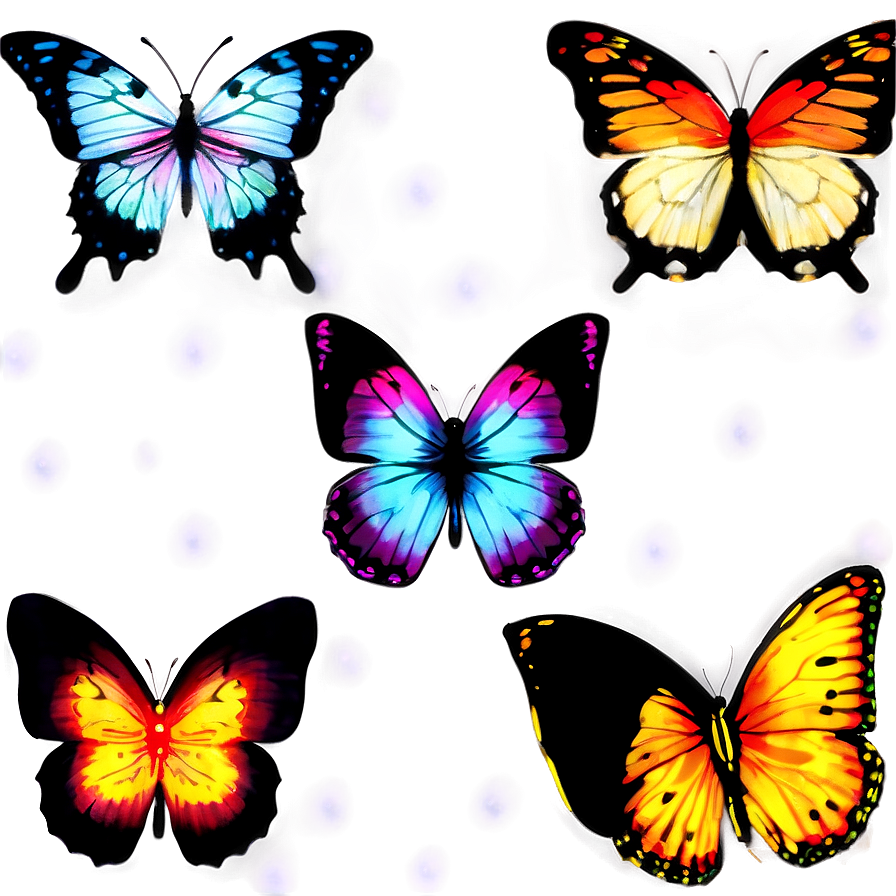 Vibrant Butterfly Art Png 82