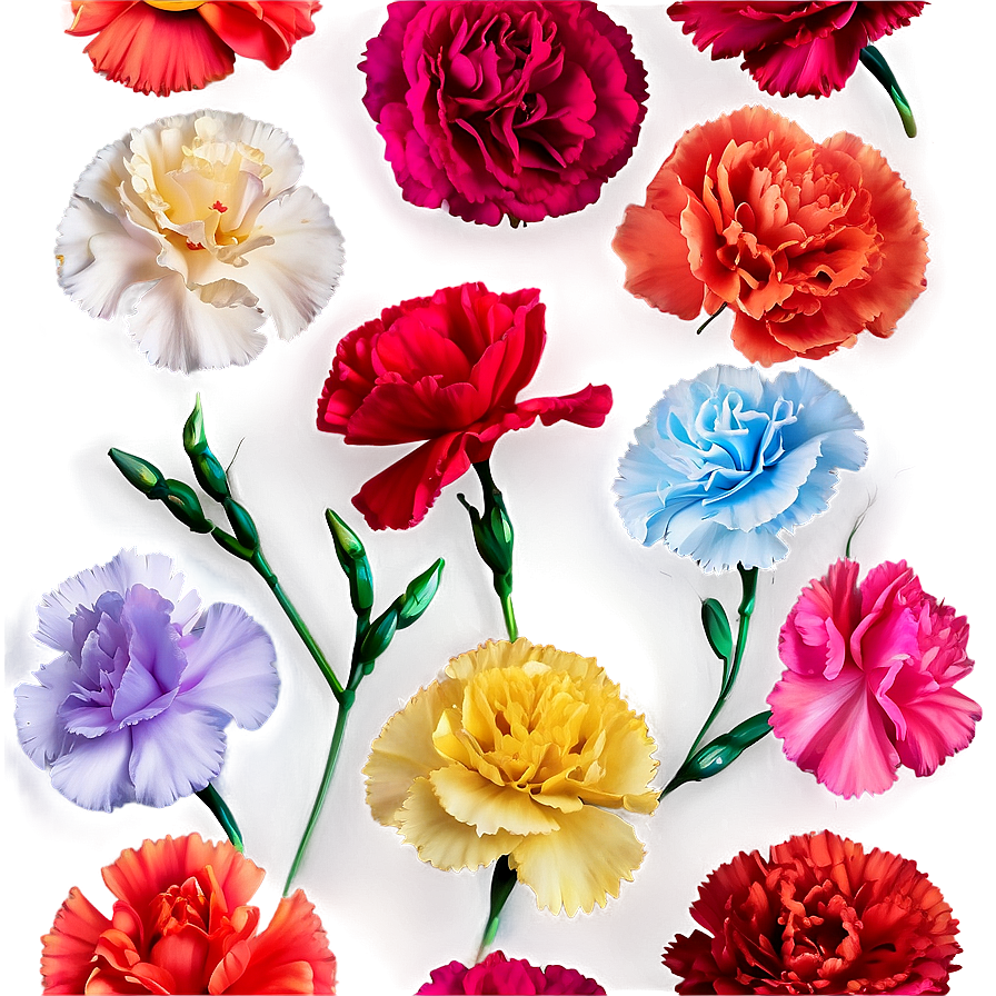 Vibrant Carnation Mix Png 14