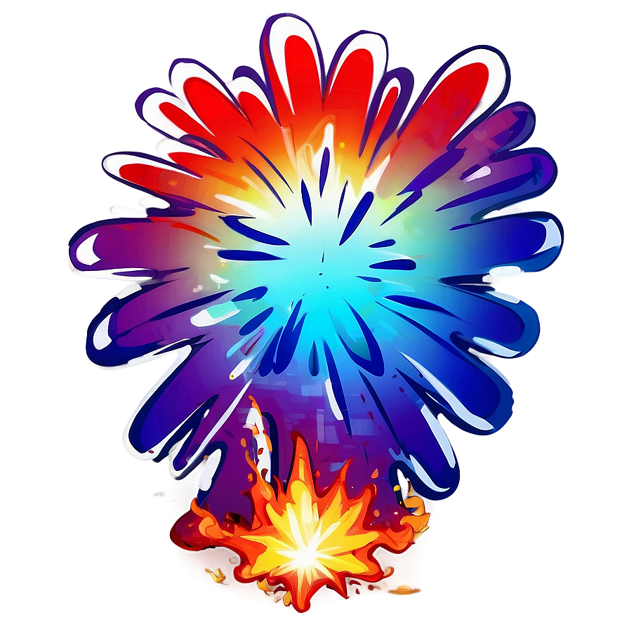 Vibrant Cartoon Explosion Png 06212024