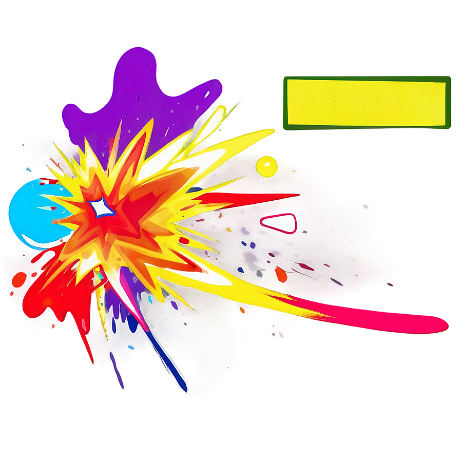 Vibrant Cartoon Explosion Png Ond35