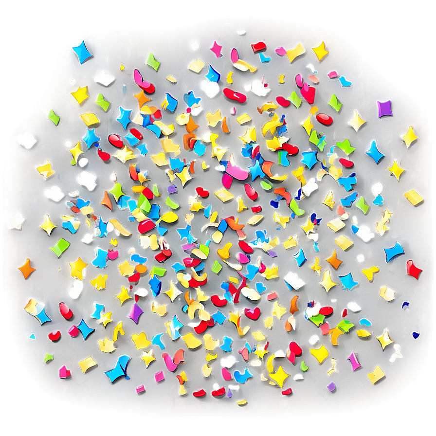 Vibrant Celebration Confetti Png 98