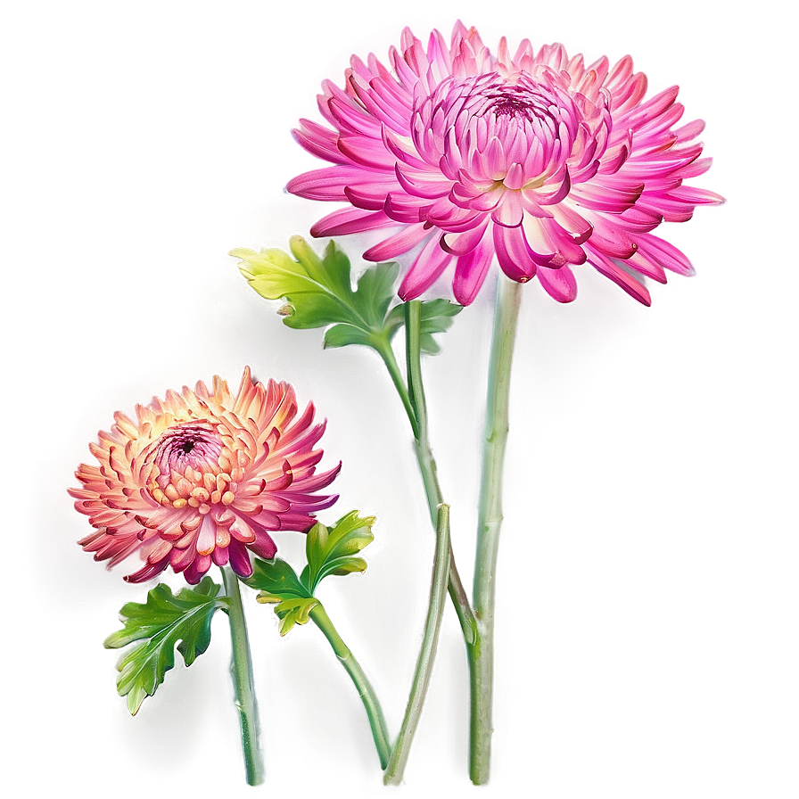 Vibrant Chrysanthemum Garden Png Hgg