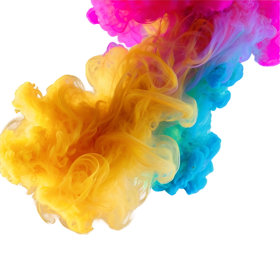 Vibrant Color Smoke Design Png 53