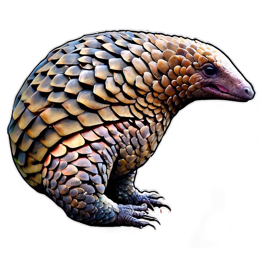 Vibrant Colored Pangolin Png Qhg46