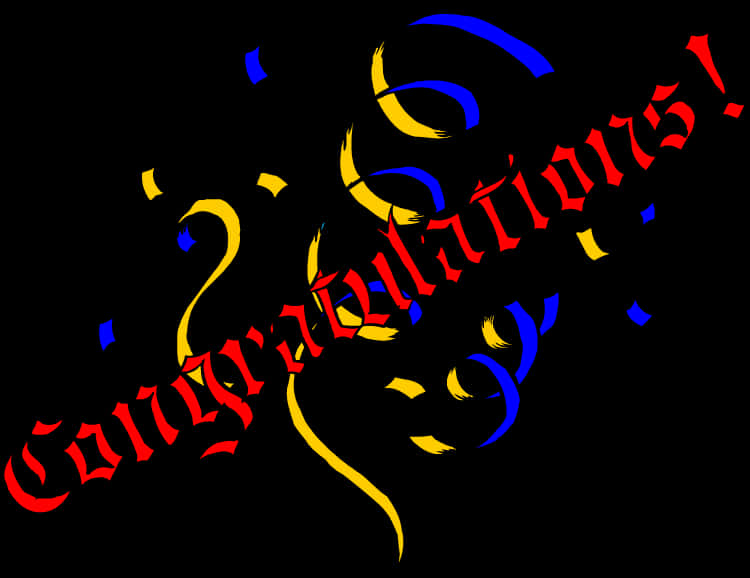 Vibrant Congratulations Graphic