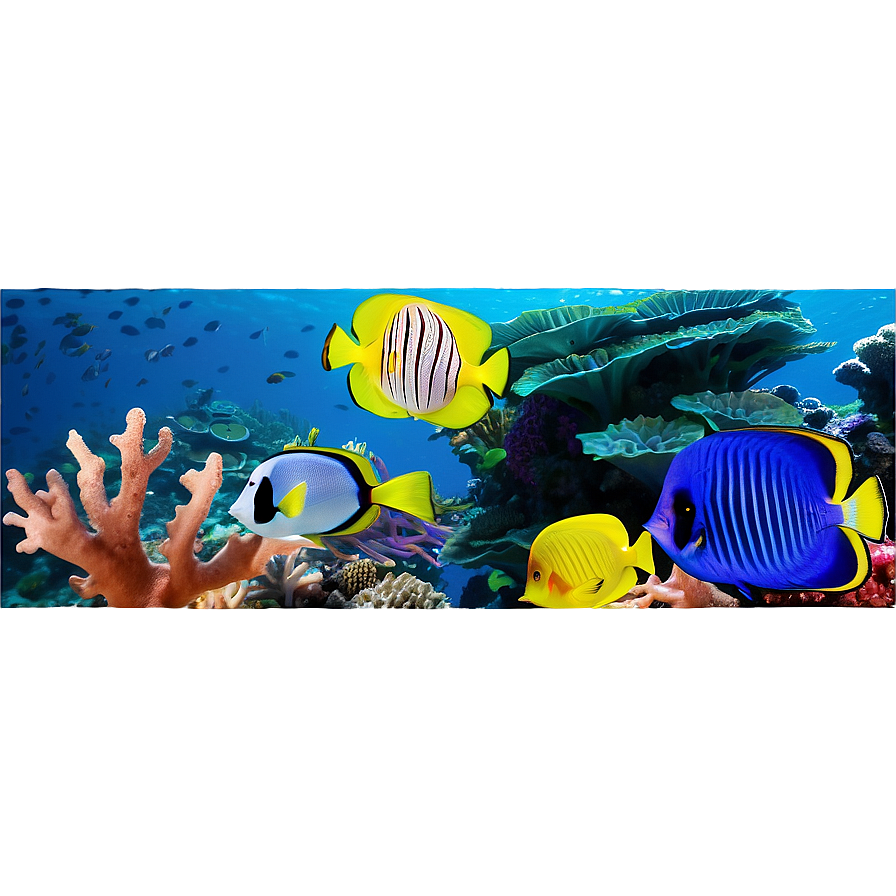 Vibrant Coral Reef Life Png 53