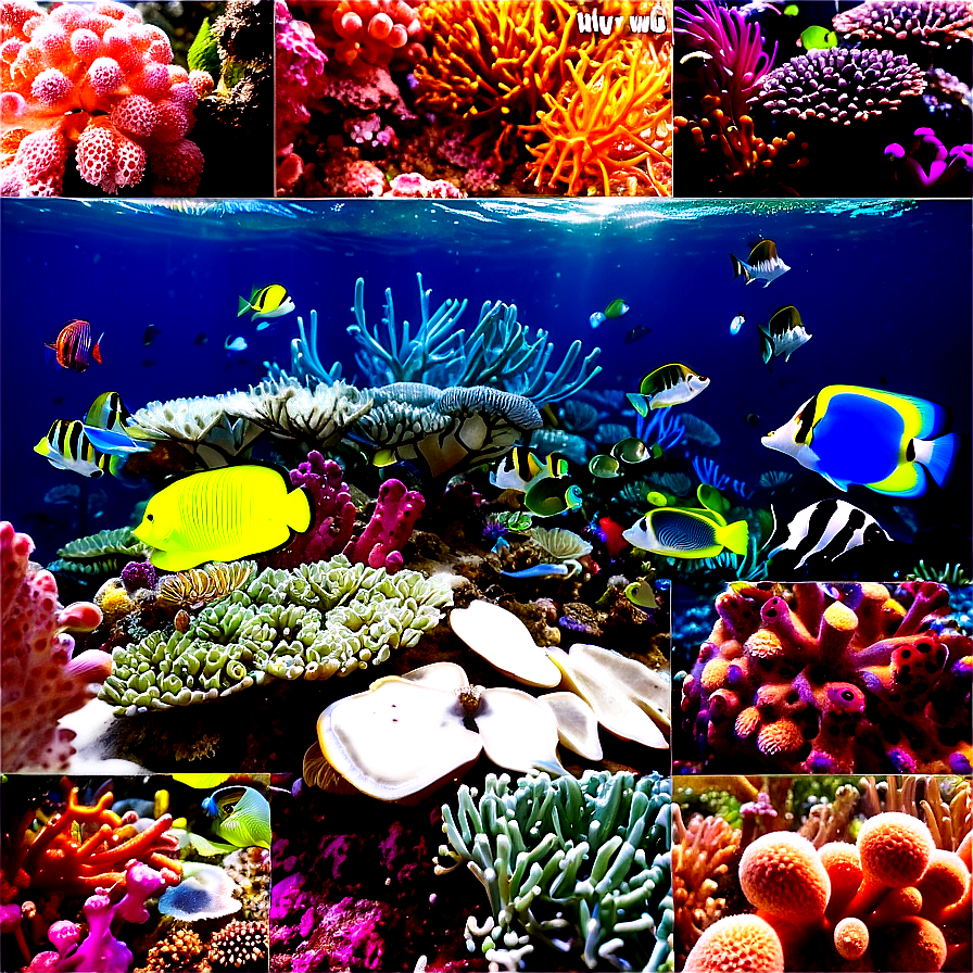 Vibrant Coral Reef Life Png Ath