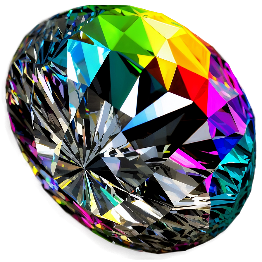 Vibrant Diamond Reflection Png Ofg