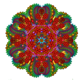 Vibrant Digital Mandala Art