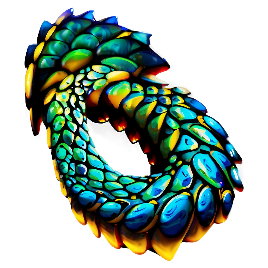 Vibrant Dragon Scales Png 06282024