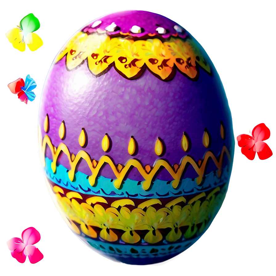 Vibrant Easter Egg Png 05252024