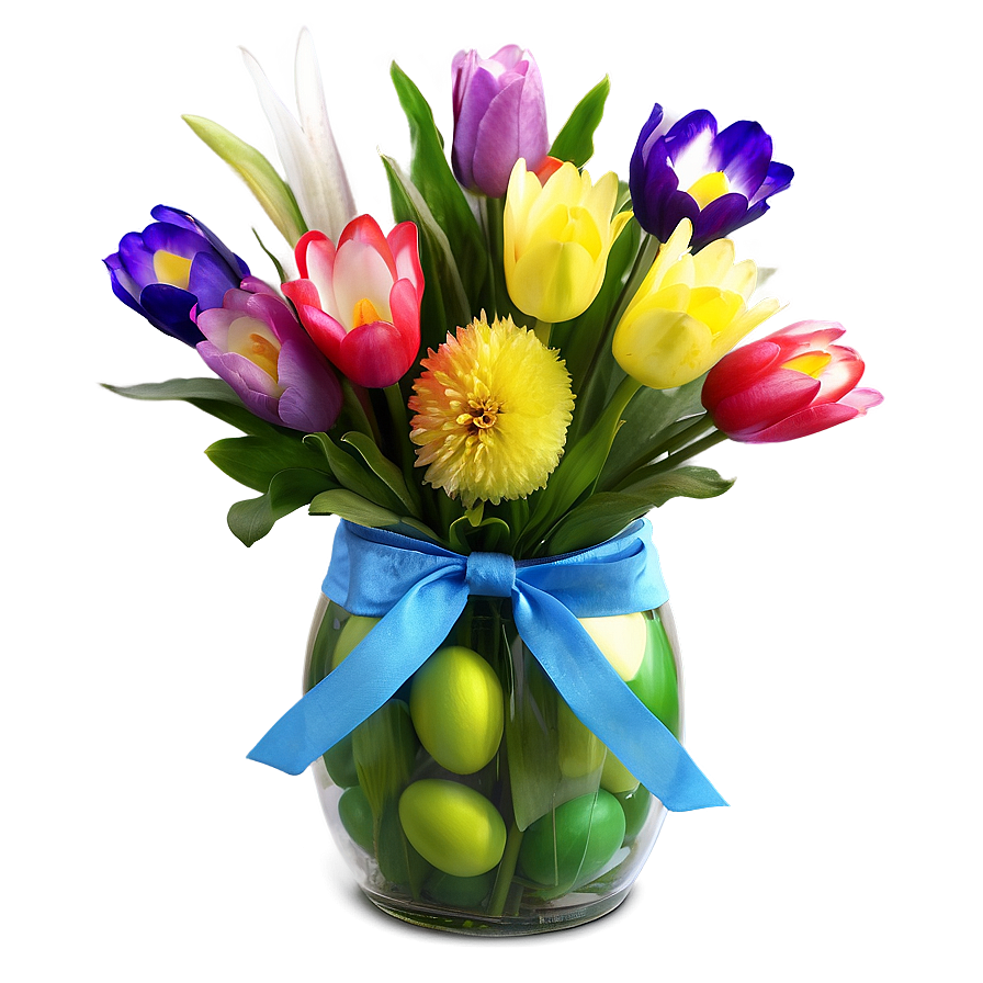 Vibrant Easter Flowers Png Cmp62