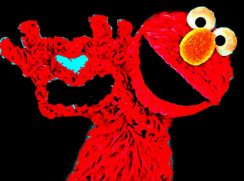 Vibrant Elmo Portrait