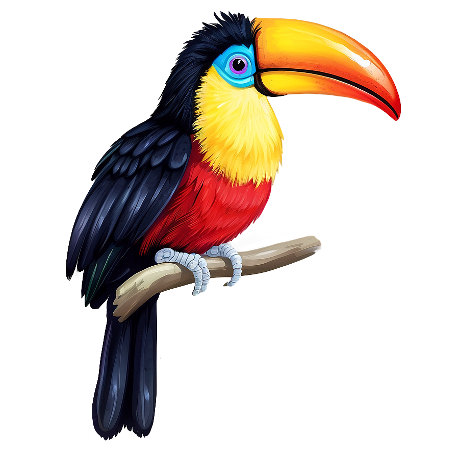 Vibrant Feathered Toucan Png 53