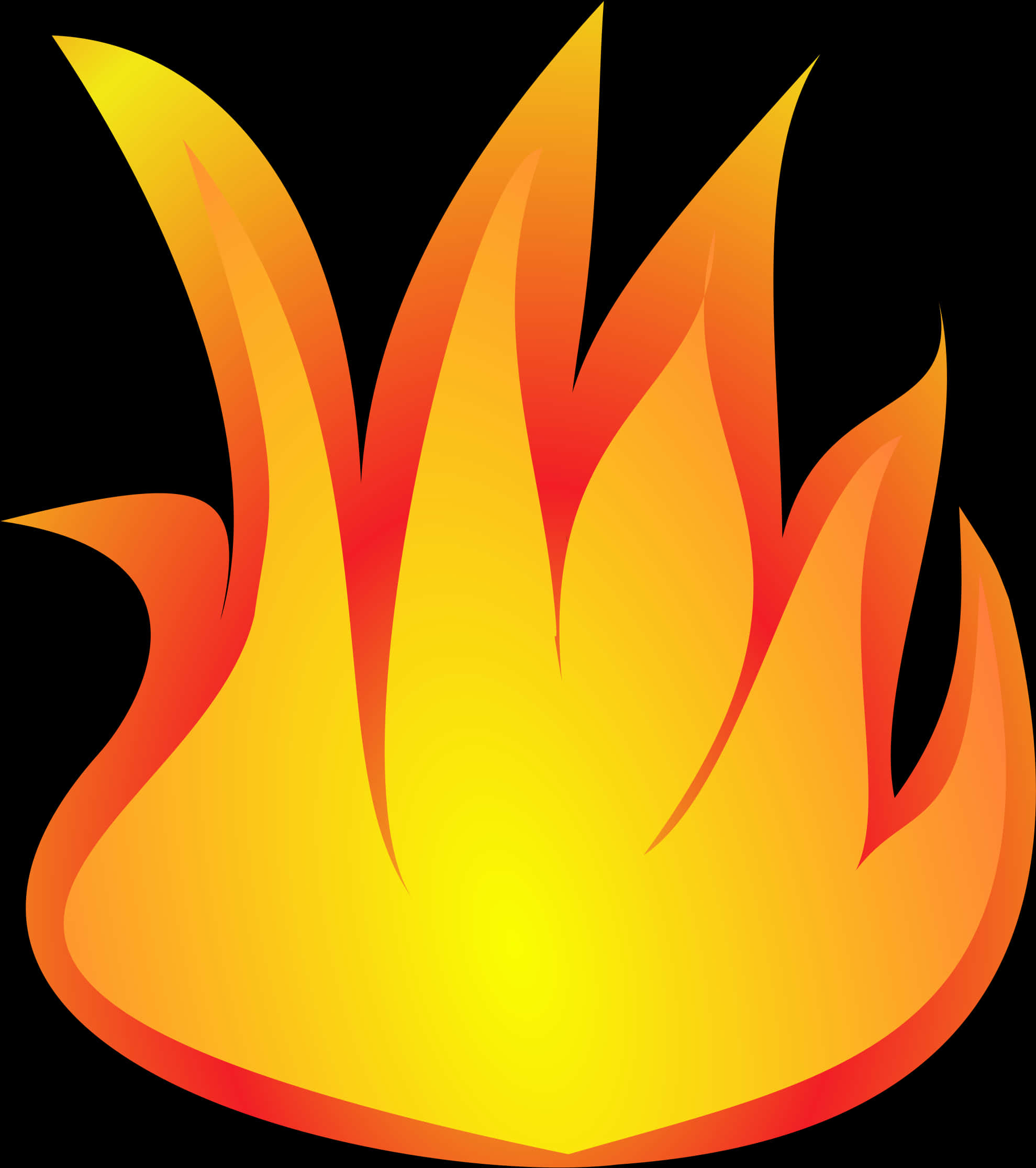 Vibrant Flame Graphic