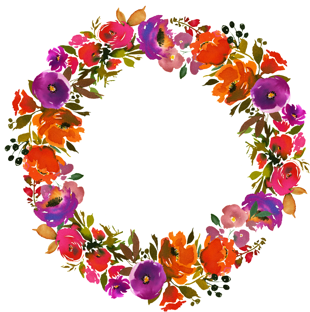 Vibrant_ Floral_ Wreath_ Transparent_ Background.png