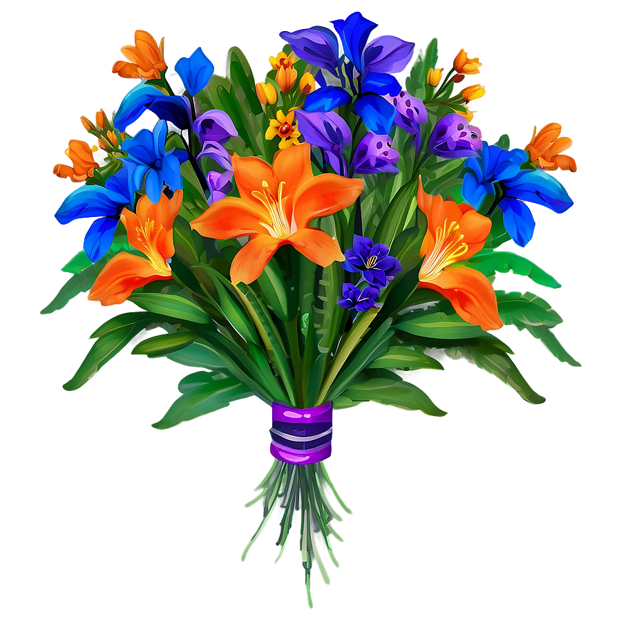 Vibrant Flower Bouquet Png 06262024