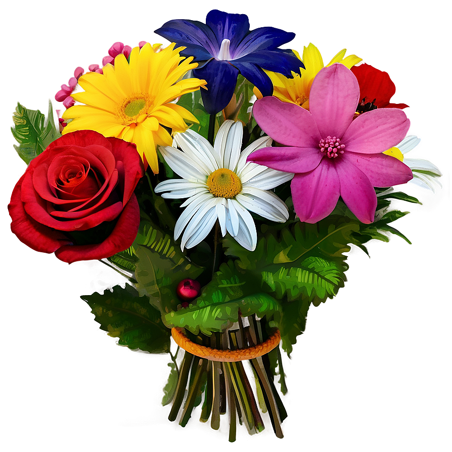 Vibrant Flower Bouquet Png Vcx