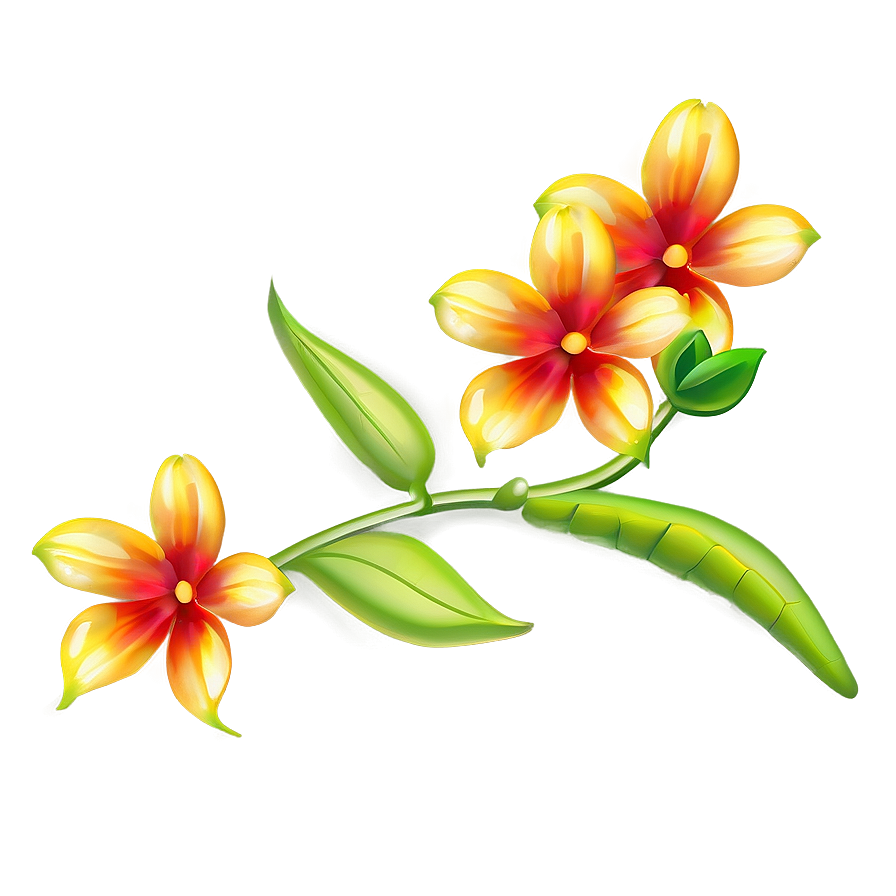 Vibrant Flower Stem Png Hfr59