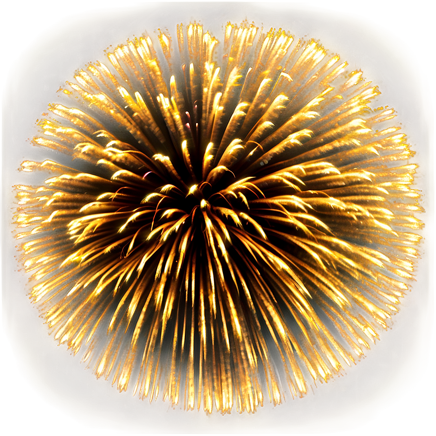 Vibrant Gold Fireworks Show Png 06292024