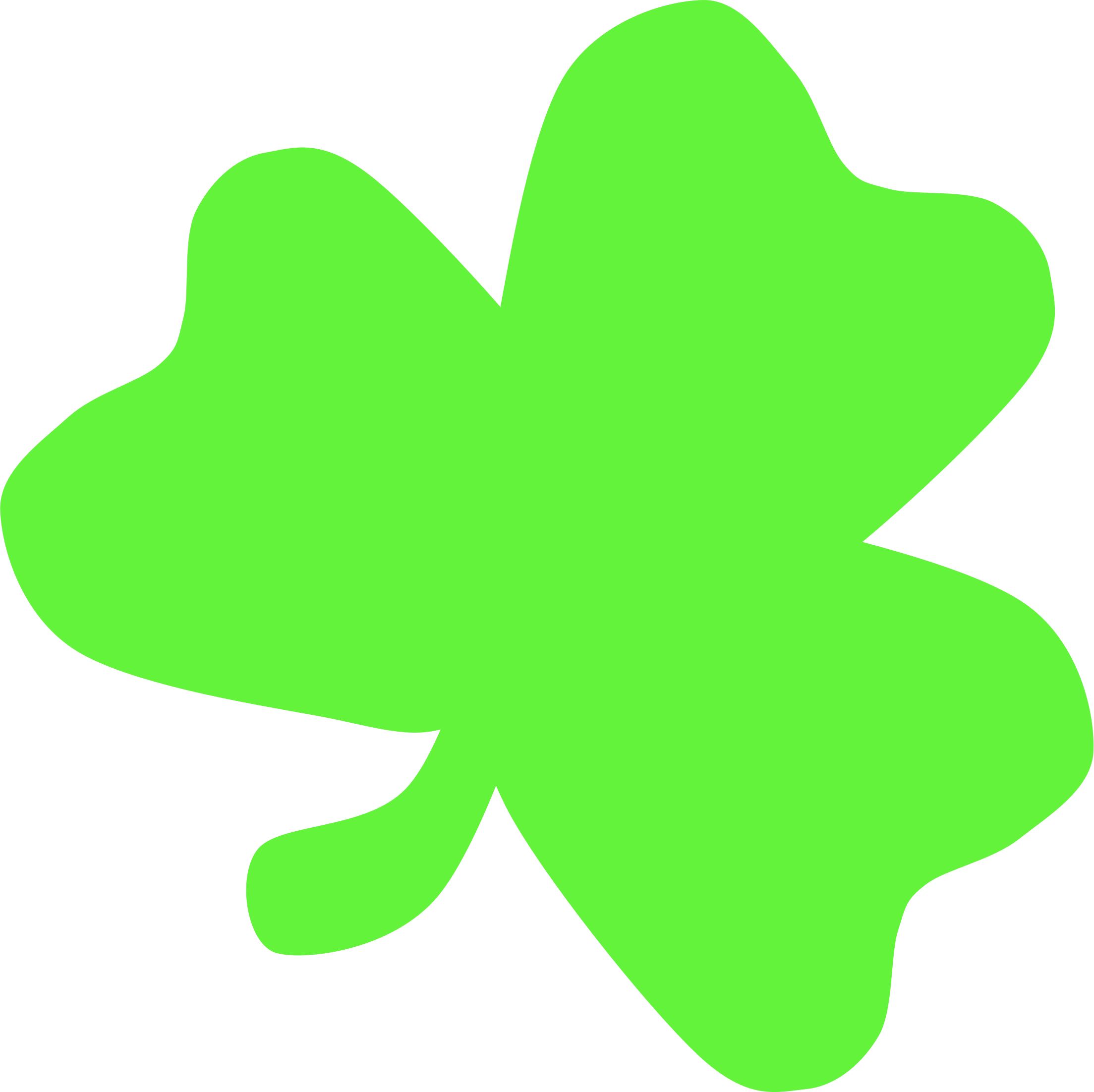 Vibrant Green Clover Graphic