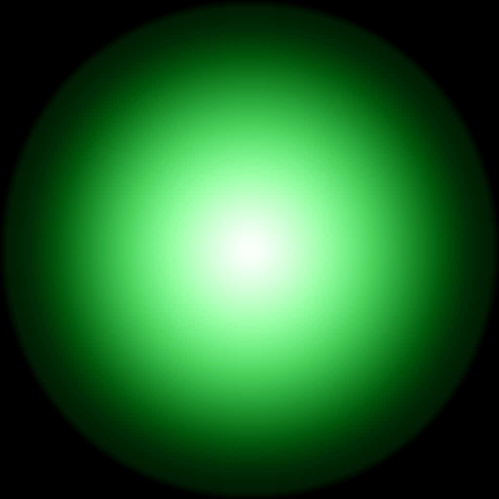 Vibrant Green Gradient Circle