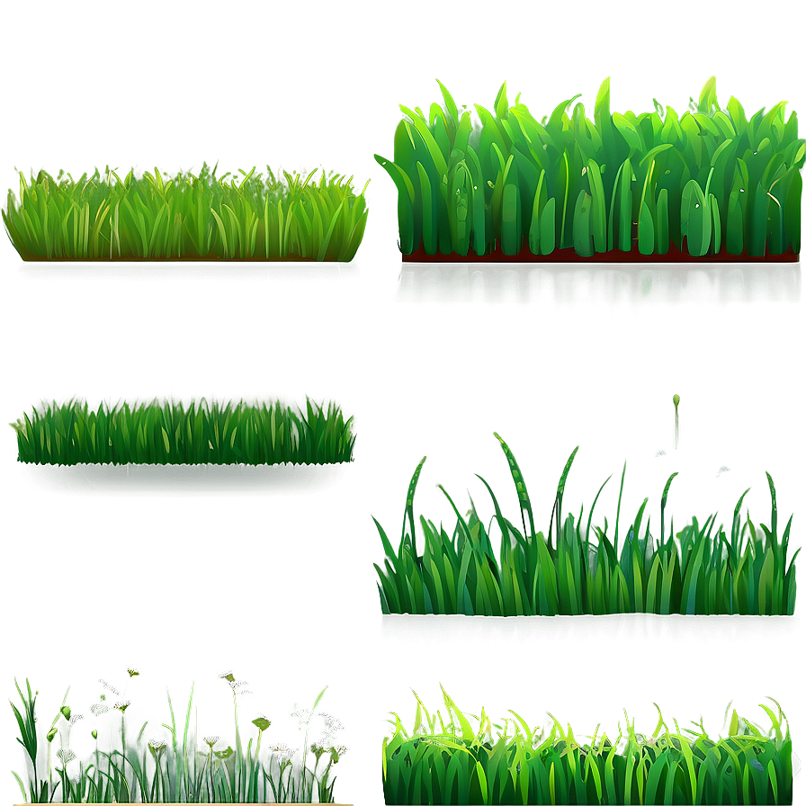 Vibrant Green Grass Cartoon Png Pun