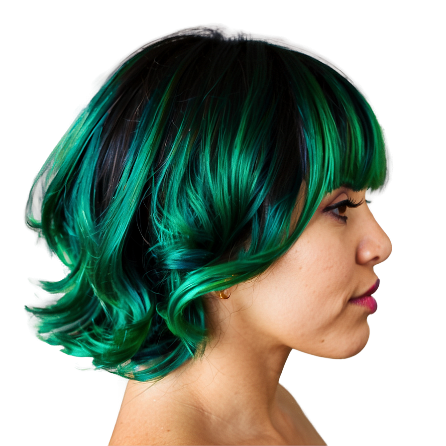 Vibrant Green Hair Png Jup