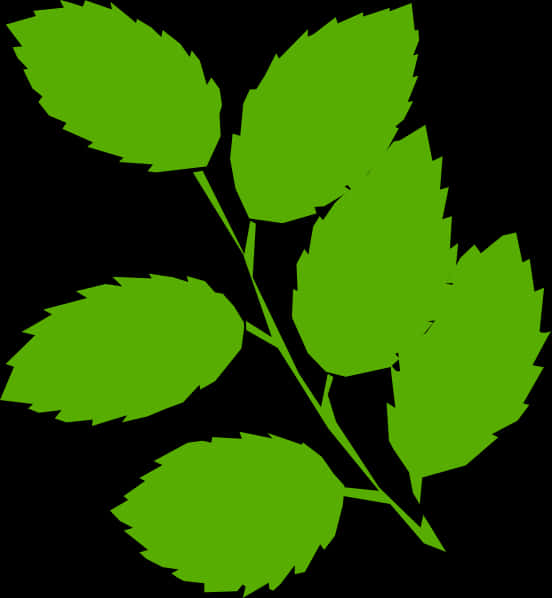 Vibrant Green Leaves Graphic