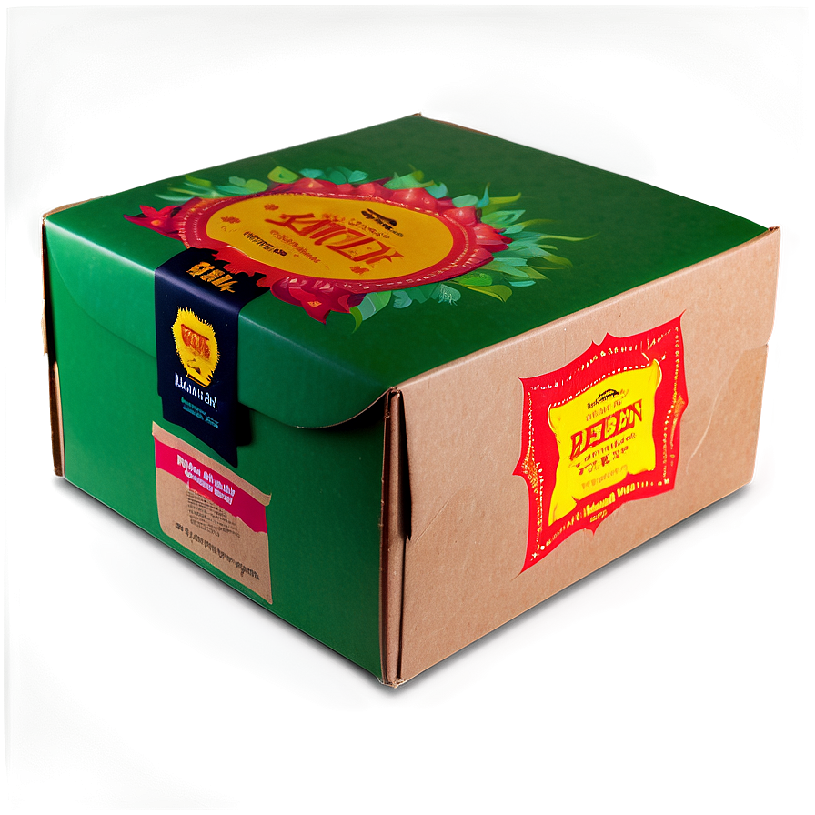 Vibrant Green Packaging Box Png 06292024