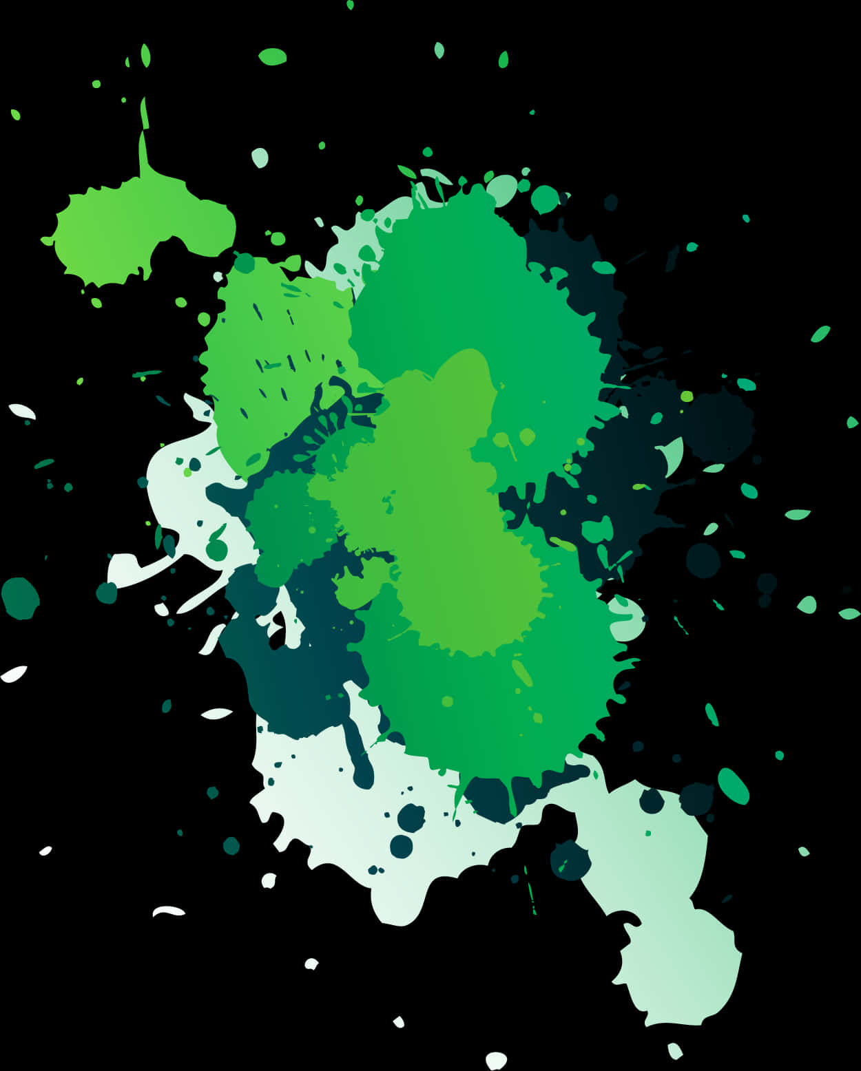 Vibrant_ Green_ Paint_ Splatter