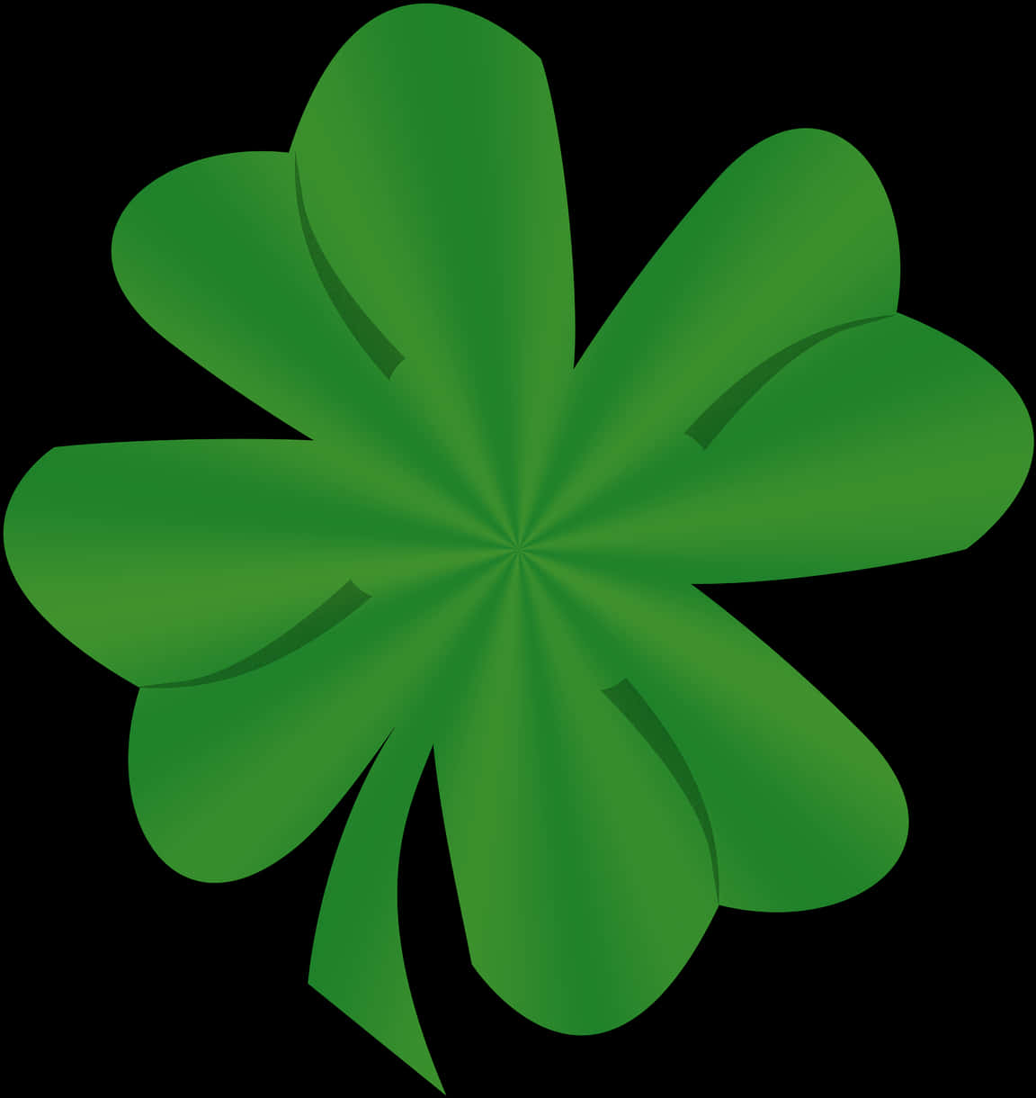 Vibrant Green Shamrock Graphic