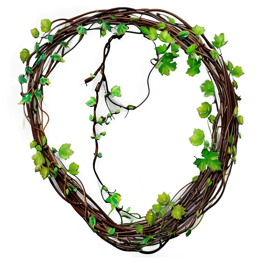 Vibrant Green Vine Wreath