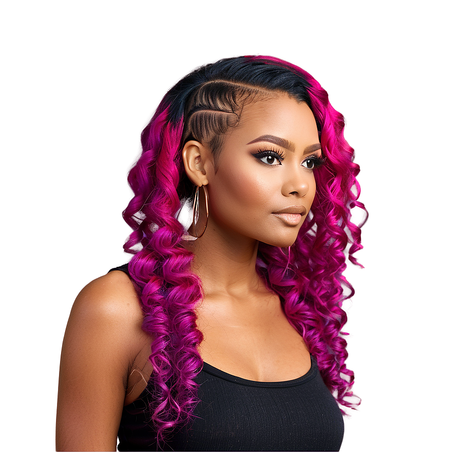 Vibrant Hair Edges Png Nrg