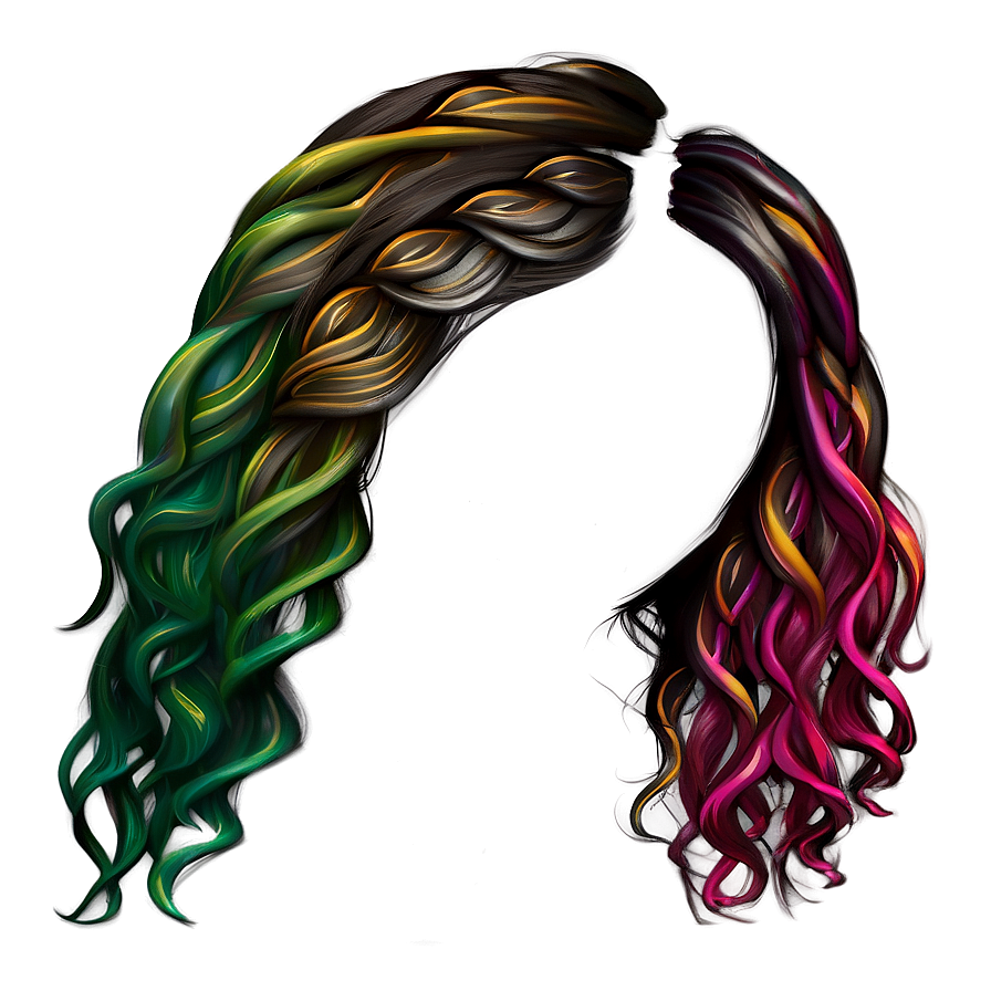 Vibrant Hair Strand Png Nqc55