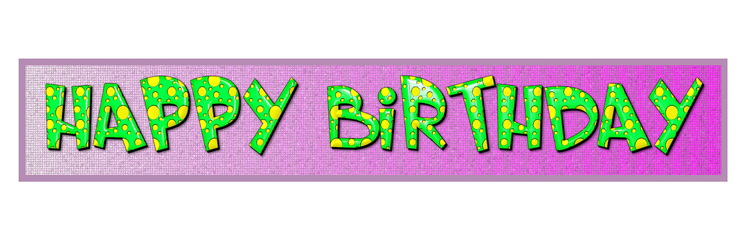 Vibrant Happy Birthday Banner