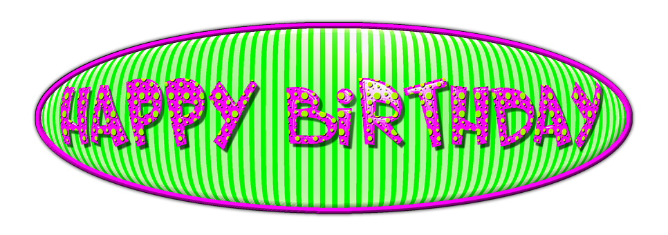 Vibrant Happy Birthday Graphic