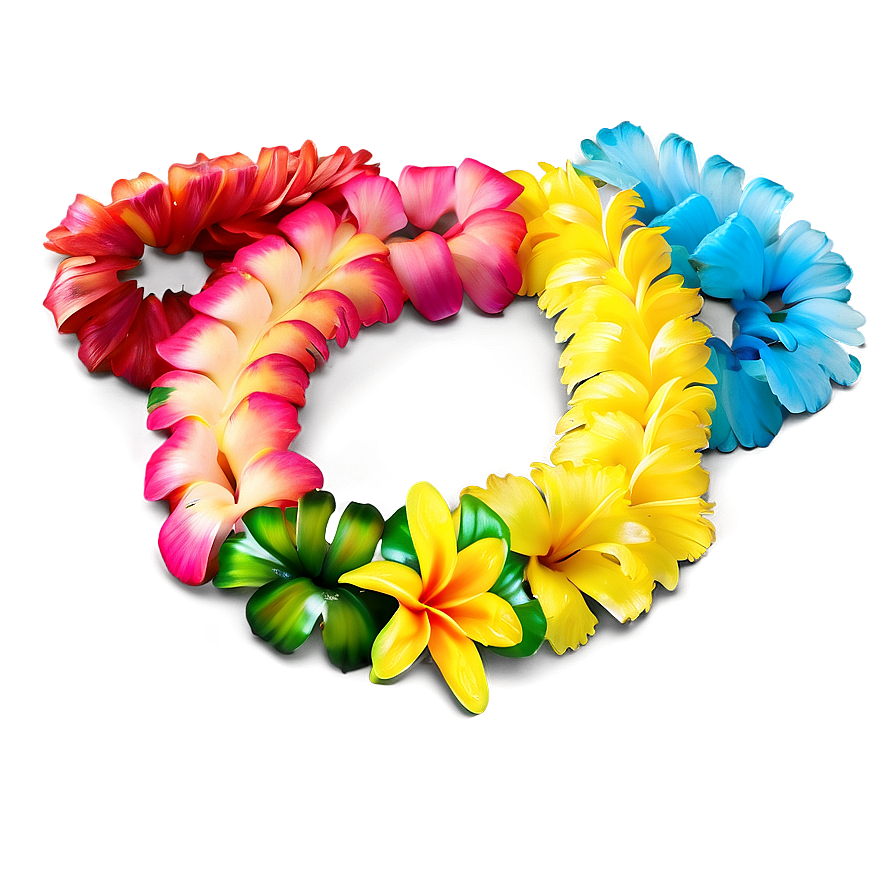 Vibrant Hawaiian Lei Png 96