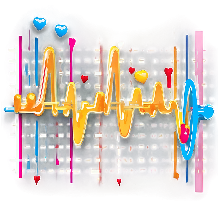 Vibrant Heartbeat Illustration Png Ifj