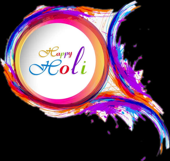 Vibrant Holi Greeting Design