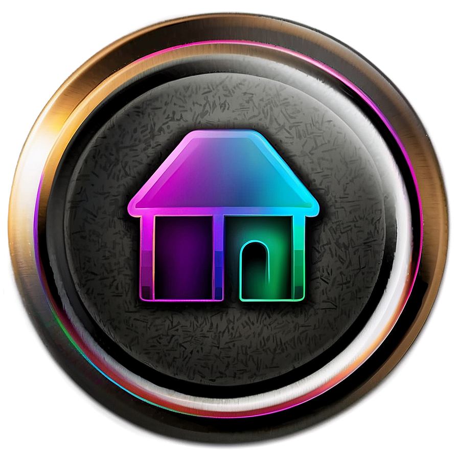 Vibrant Home Button Png Tpb