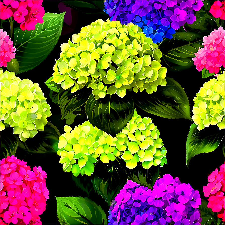 Vibrant Hydrangea Png 05242024