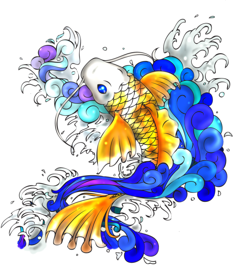 Vibrant Koi Fish Artwork