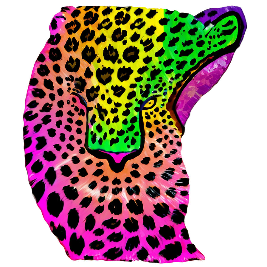 Vibrant Leopard Pattern Png 19