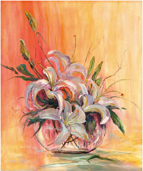 Vibrant Lily Bouquet Painting