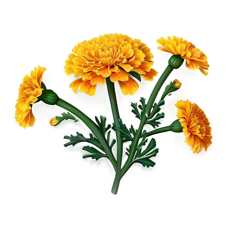 Vibrant Marigold Png 06112024